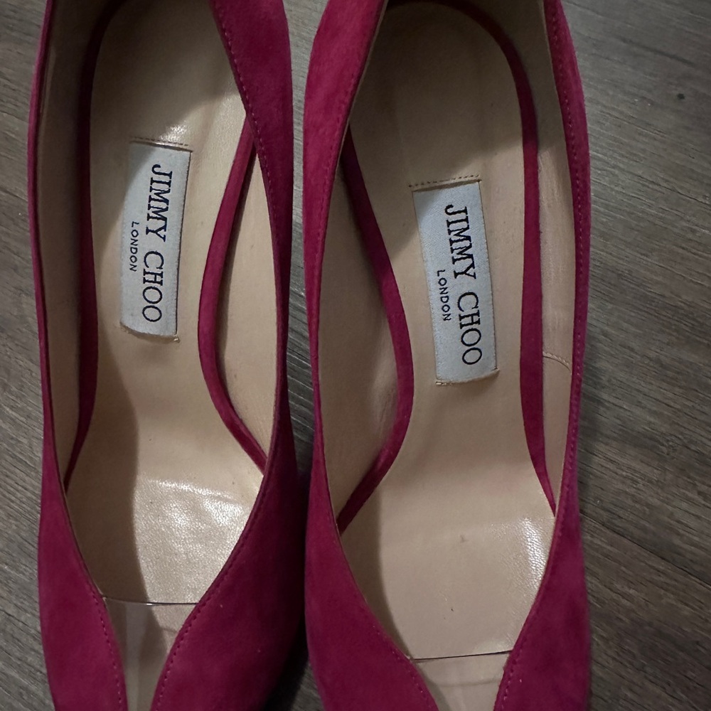 Jimmy Choo Fuchsia Heels - Picture 3 of 4